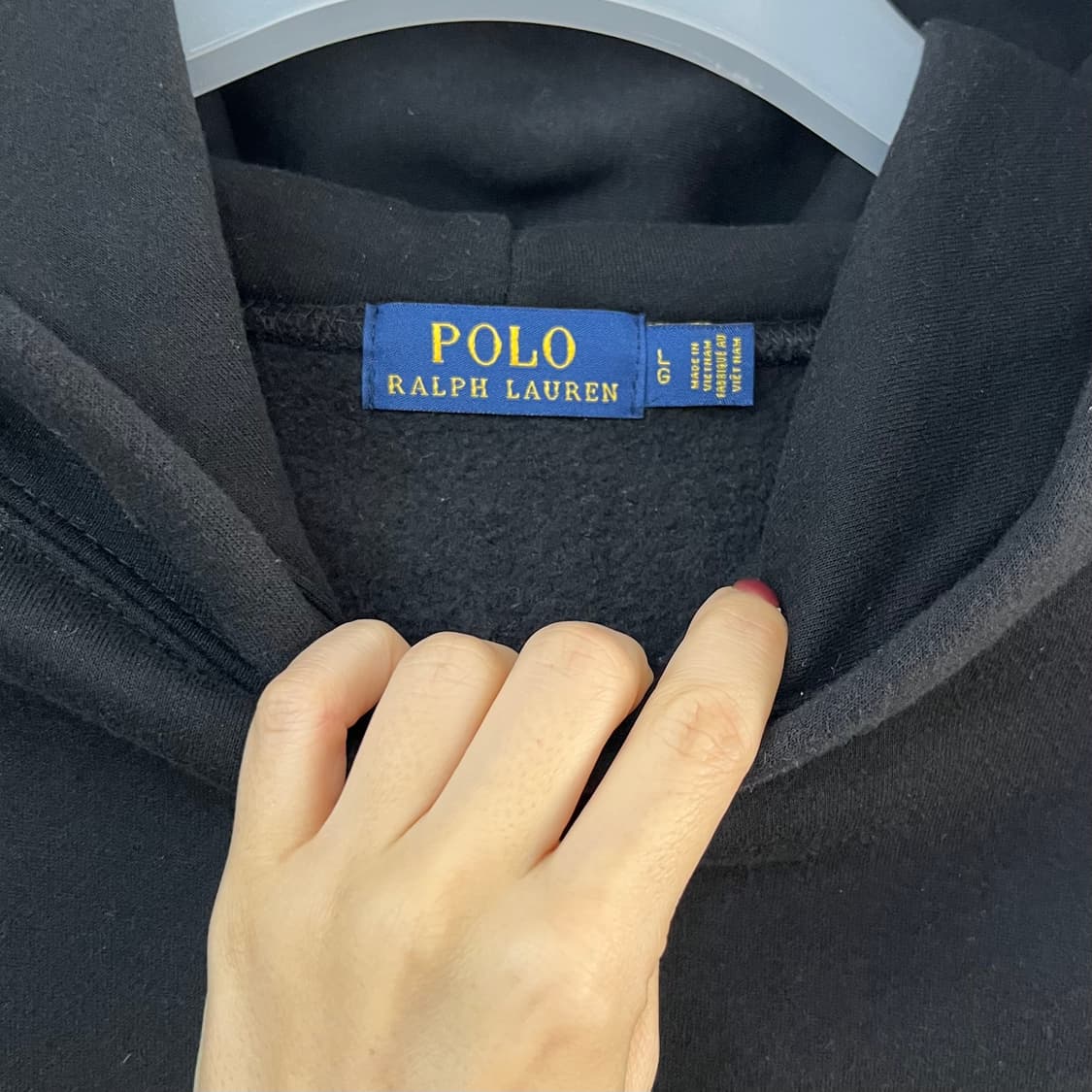 폴로 랄프로렌 신형 화이트 포니 블랙 후드티 상품이미지5