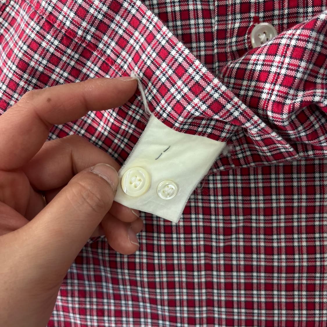 100 폴로랄프로렌 스포츠 빈티지 체크 코튼 셔츠 상품이미지5