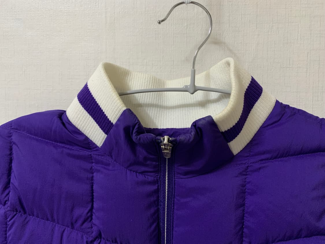 파리게이츠 퀼팅 구스 숏패딩 다운 거위털 여성 경량 스윙점퍼 퍼플 상품이미지10