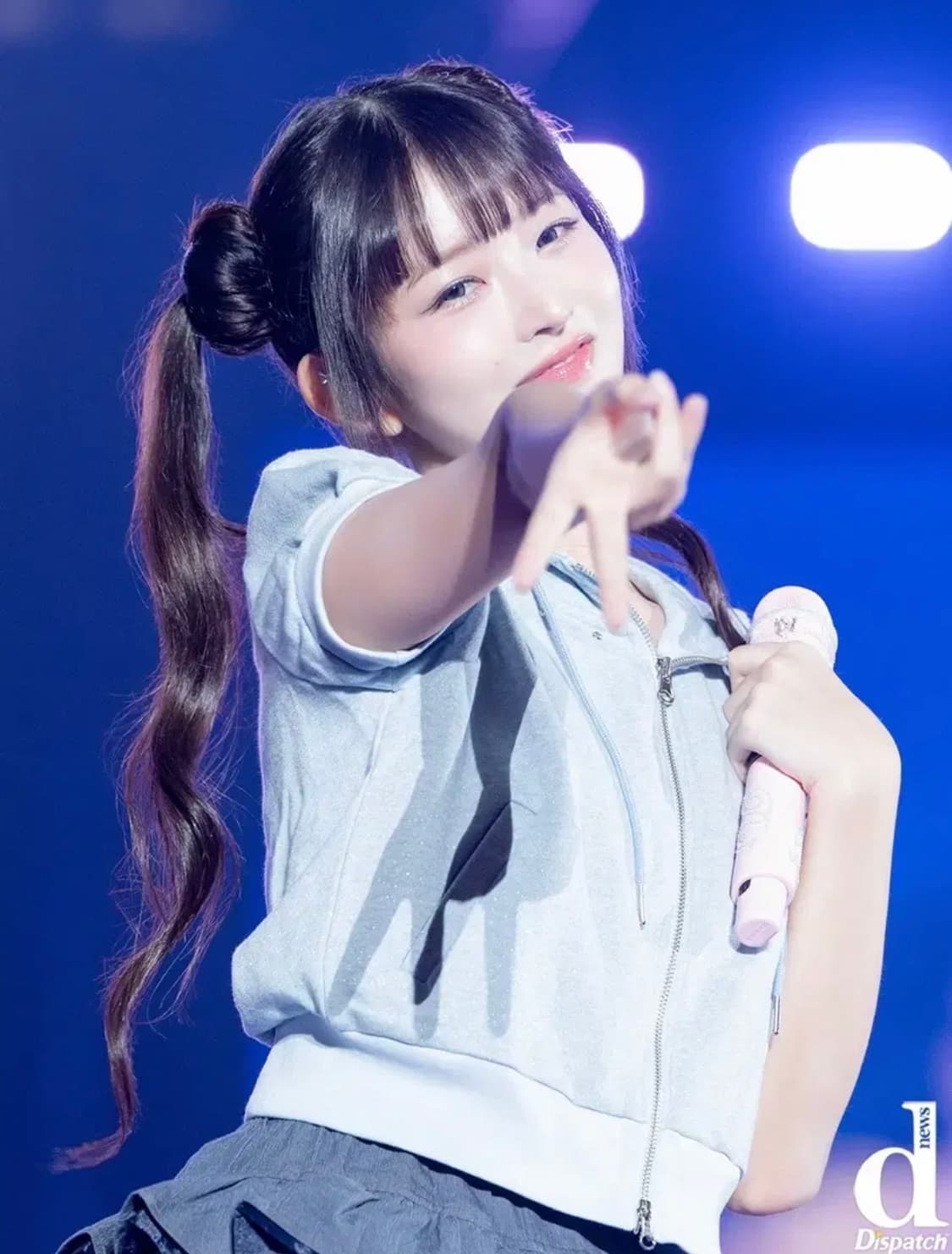 퓨레 페어리 후디 후드집업 metal blue 해린 레이 착용 상품이미지3