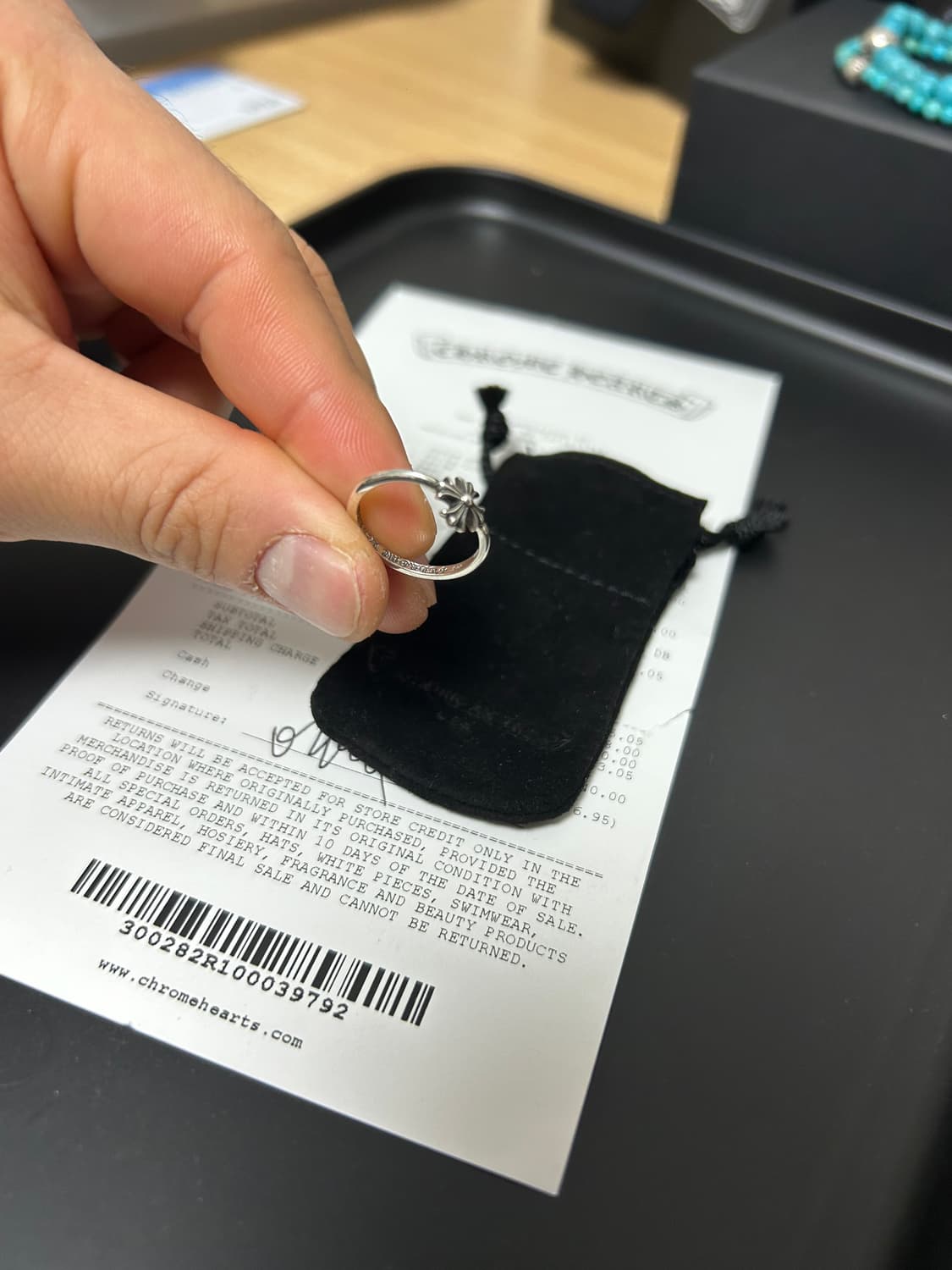 [새제품] 크롬하츠 버블검링 us5 상품이미지3