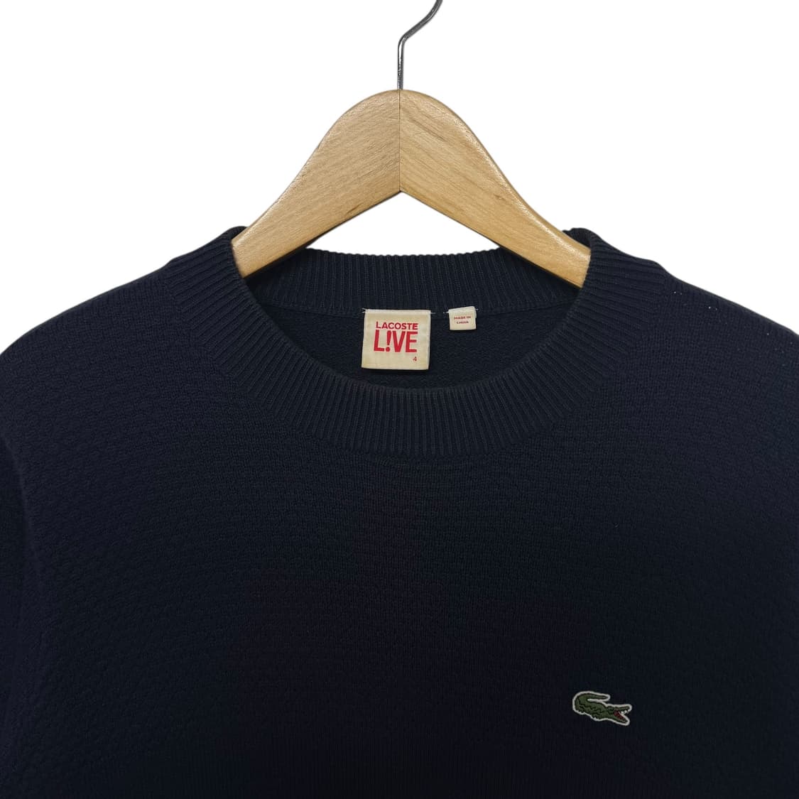 라코스테 로고 라운드 니트 상품이미지2