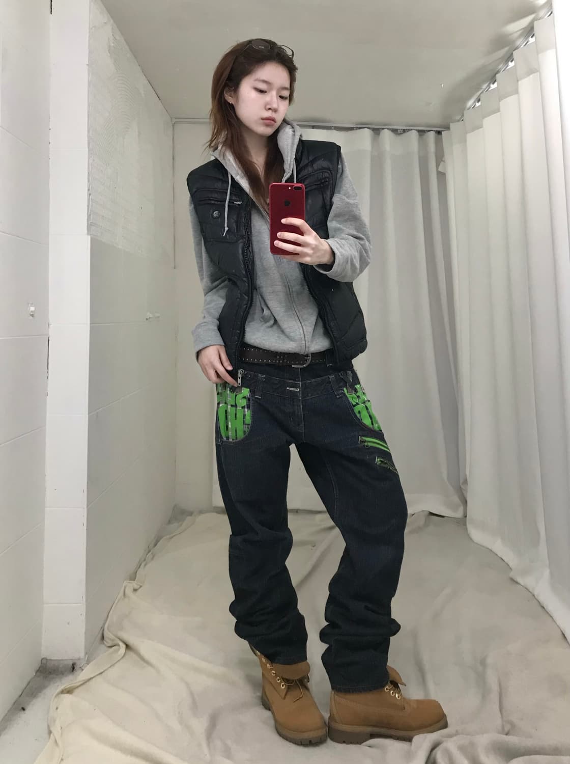 디젤 바니쉬 패딩 조끼 상품이미지3