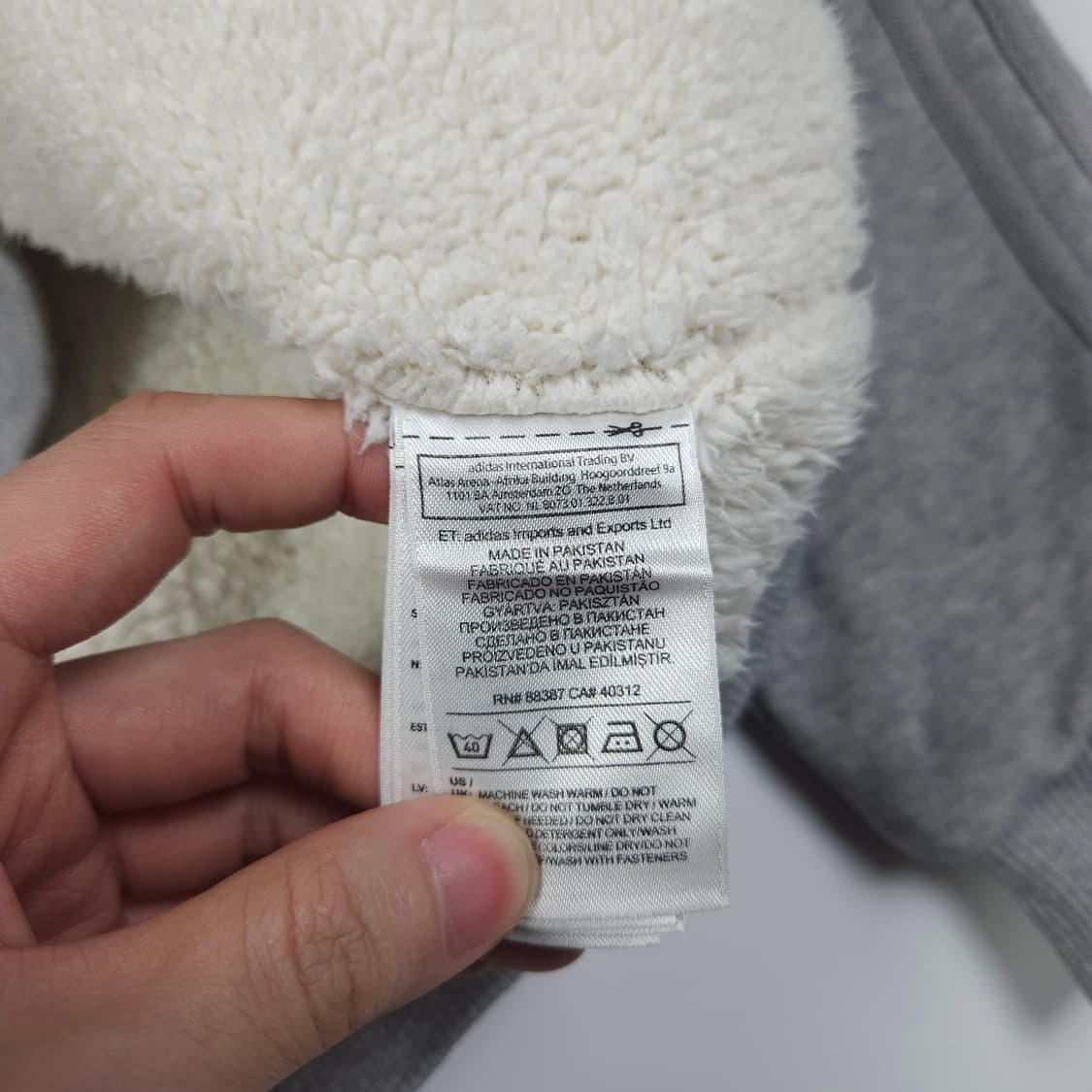 아디다스 파이어버드 양털 후드집업  상품이미지6