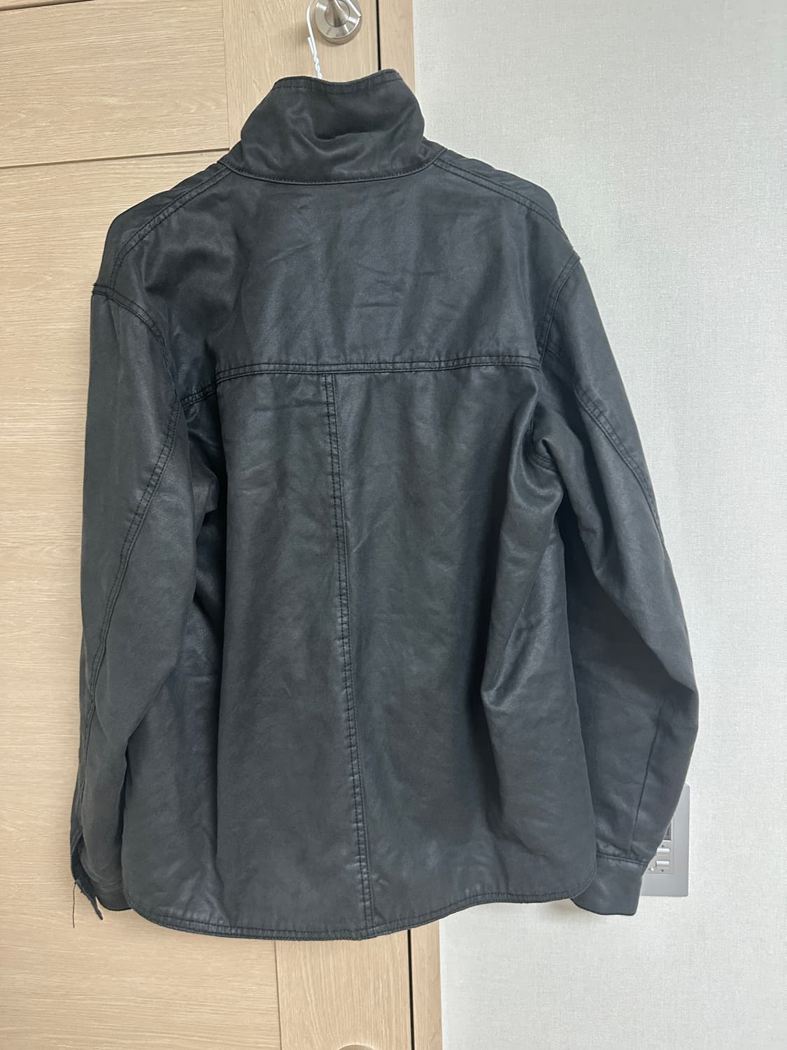 surfaceedition  BUTTON SHIRT JACKET BLAC 상품이미지2