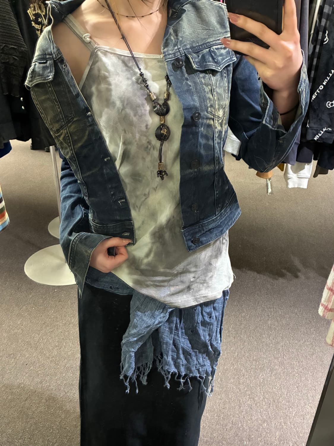 130)Japanese vintage 여성 타이다이 슬리브리스 상품이미지1