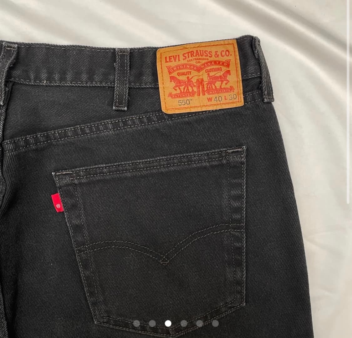 [40x30] 10s 리바이스 550 베이지탭 블랙 상품이미지3