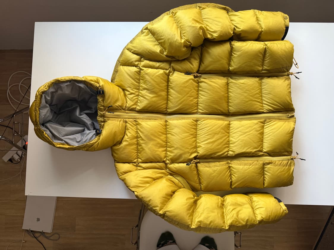 UNAFFECTED x Hello Sunrise 콜라보 패딩점퍼 옐로우 상품이미지3