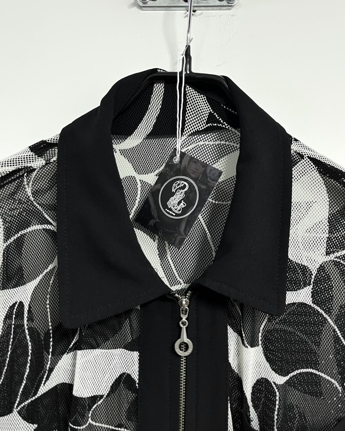 Vintage Floral Pattern Mesh Zip-up JK 상품이미지4