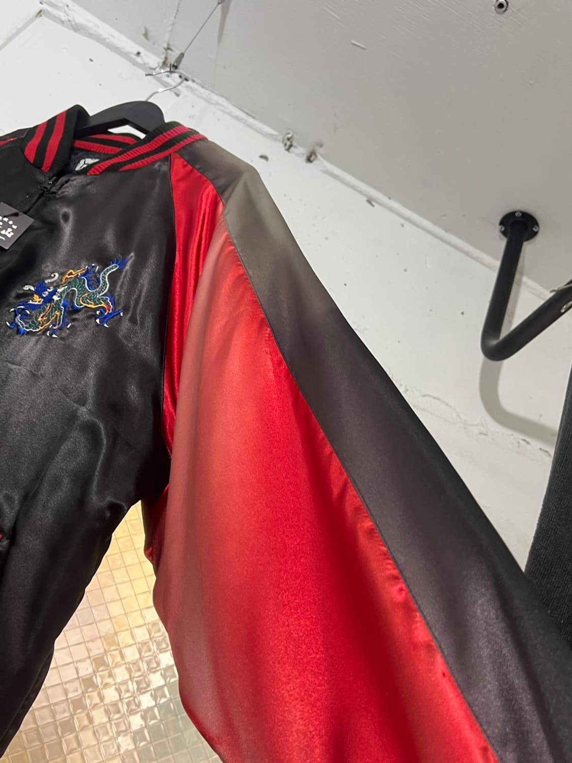 Japanese Oriental Dragon x Map  Sukajan  상품이미지4