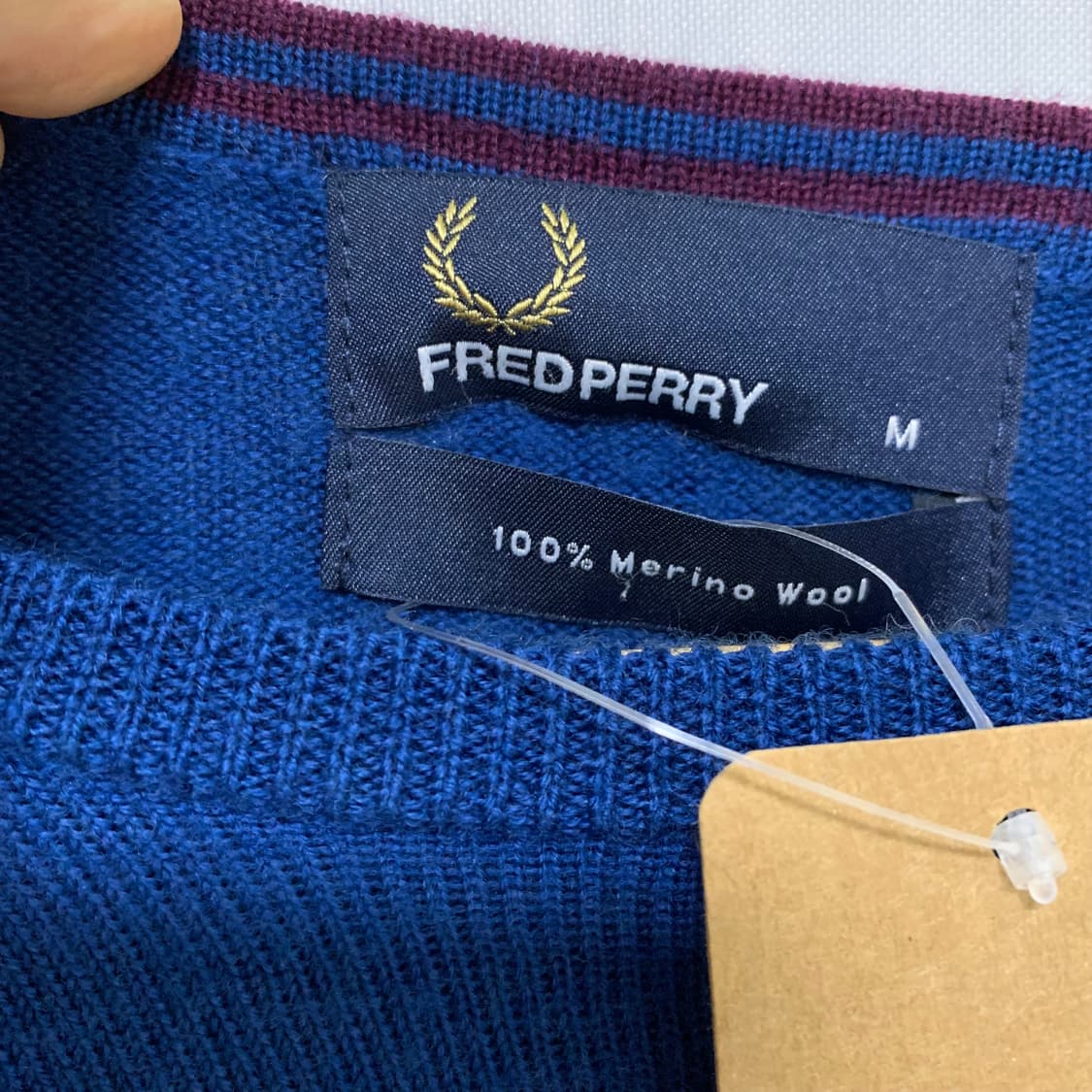 프레드페리 네이비 블루 빈티지 니트 M  상품이미지7