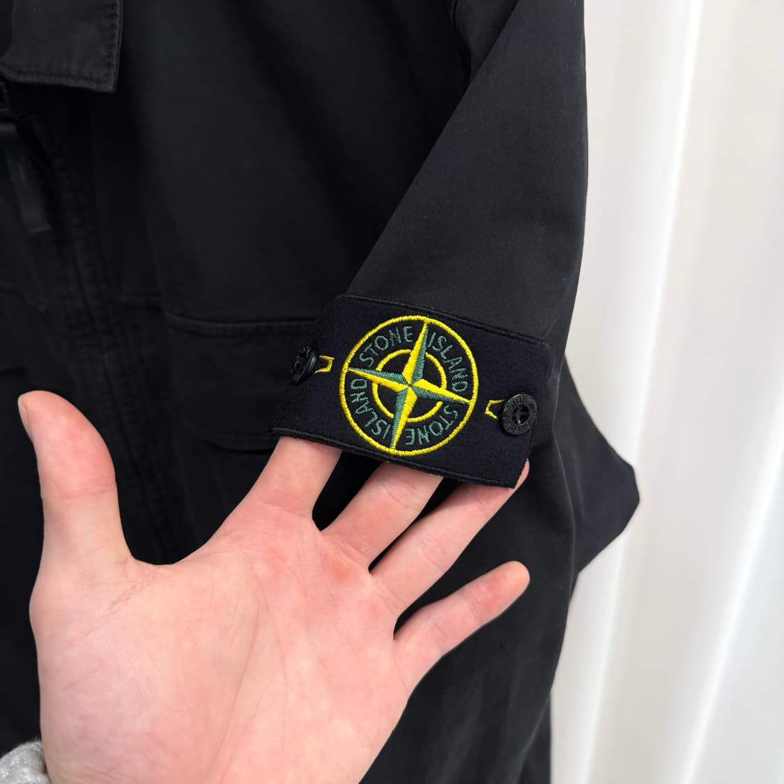 [XL] 스톤아일랜드 오버셔츠 자켓 블랙 상품이미지4