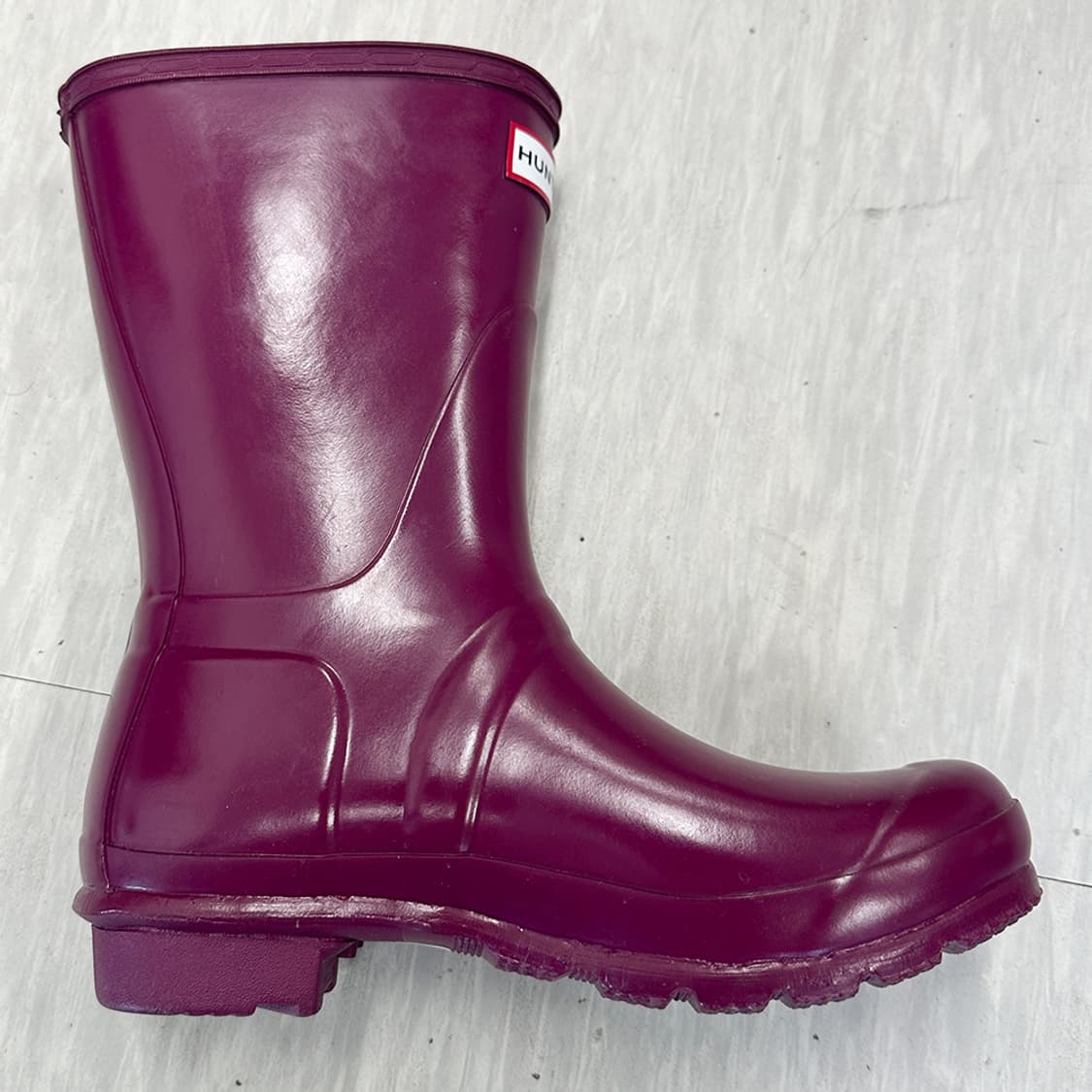 헌터 글로스 쇼트 레인부츠 장화 여름 장마 롱 바이올렛 여성 240mm 상품이미지4