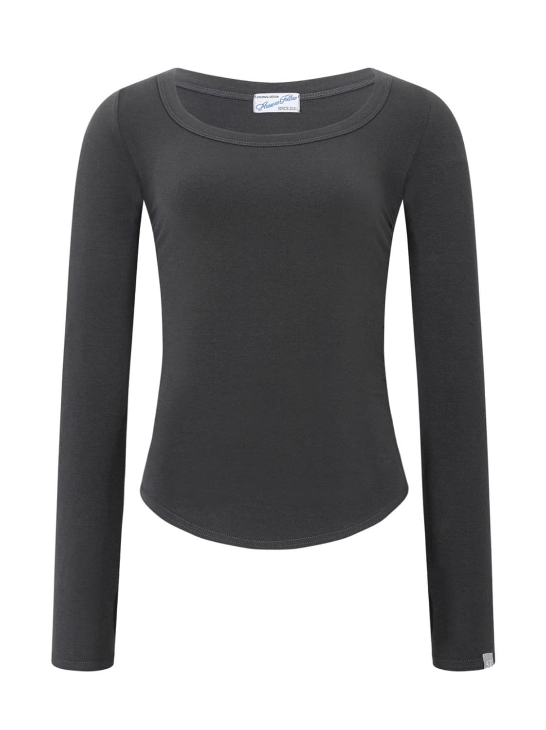 (새상품) 플노팔 모모 셔링탑 딥차콜 플리즈노팔로우 상품이미지3