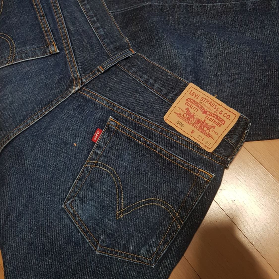 36인치 / 리바이스 506 / 중청 일자데님/2롱324 상품이미지1