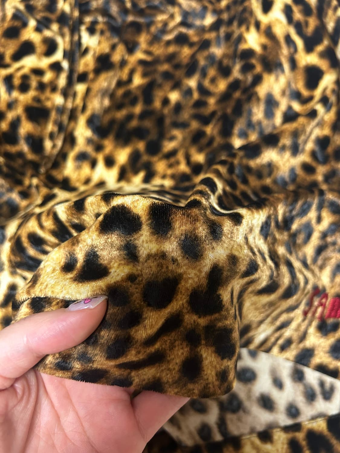 스탠드얼론25ss 레오파드 밸벳 반바지 상품이미지8
