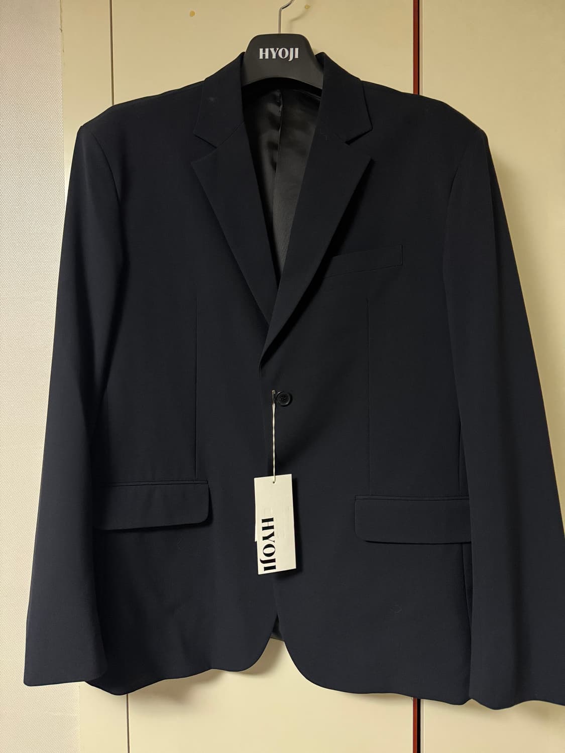 효지 정장 자켓 블레이저 네이비 (2xl) 상품이미지3