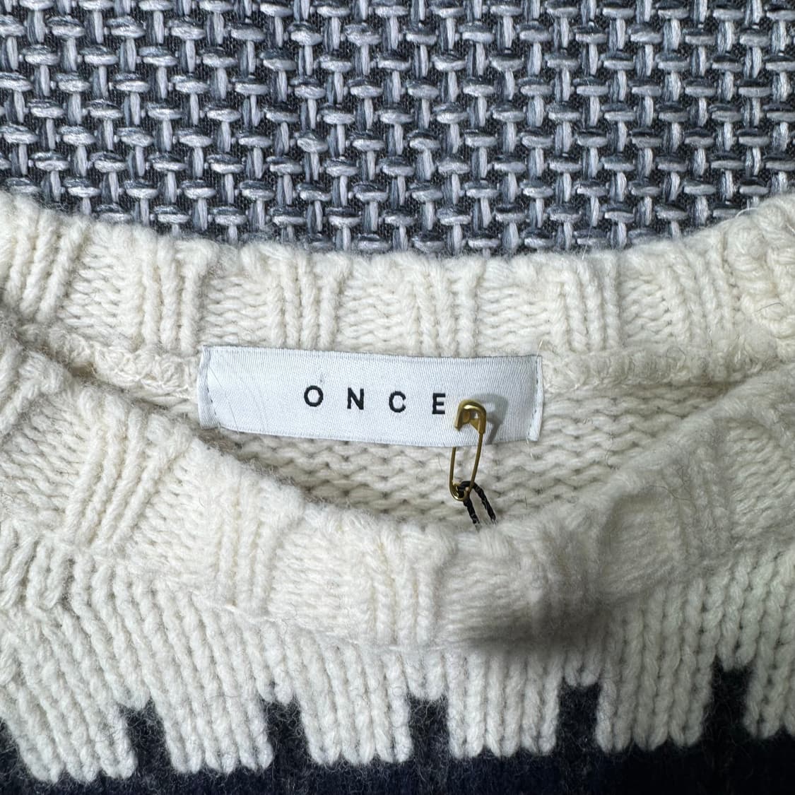 빈티지 니트 화이트 ( 100/OLD-8185 ) 상품이미지3