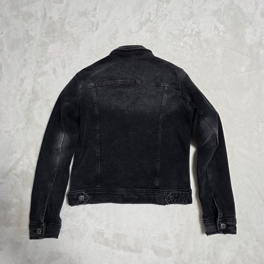 (S)여성 자라 블랙 워싱 데님 자켓 상품이미지3
