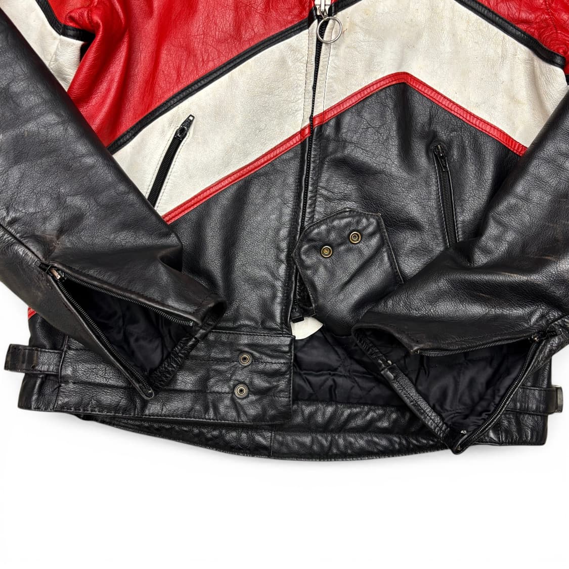 80's 다이네즈 레더 바이커 자켓 상품이미지8