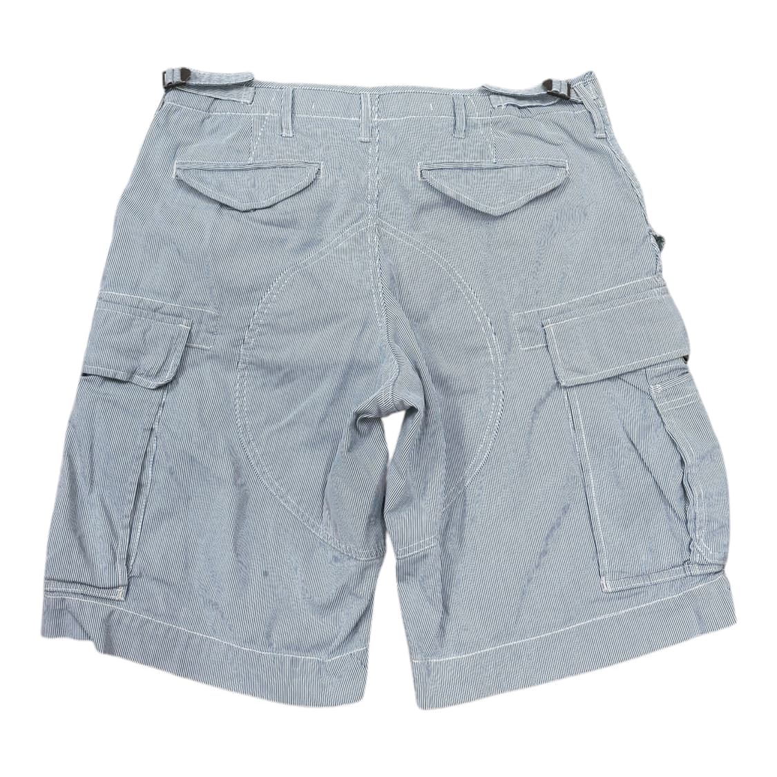폴로 랄프로렌 Y2K 스트라이프 히코리 카고 포켓 쇼츠 반바지 32 상품이미지3