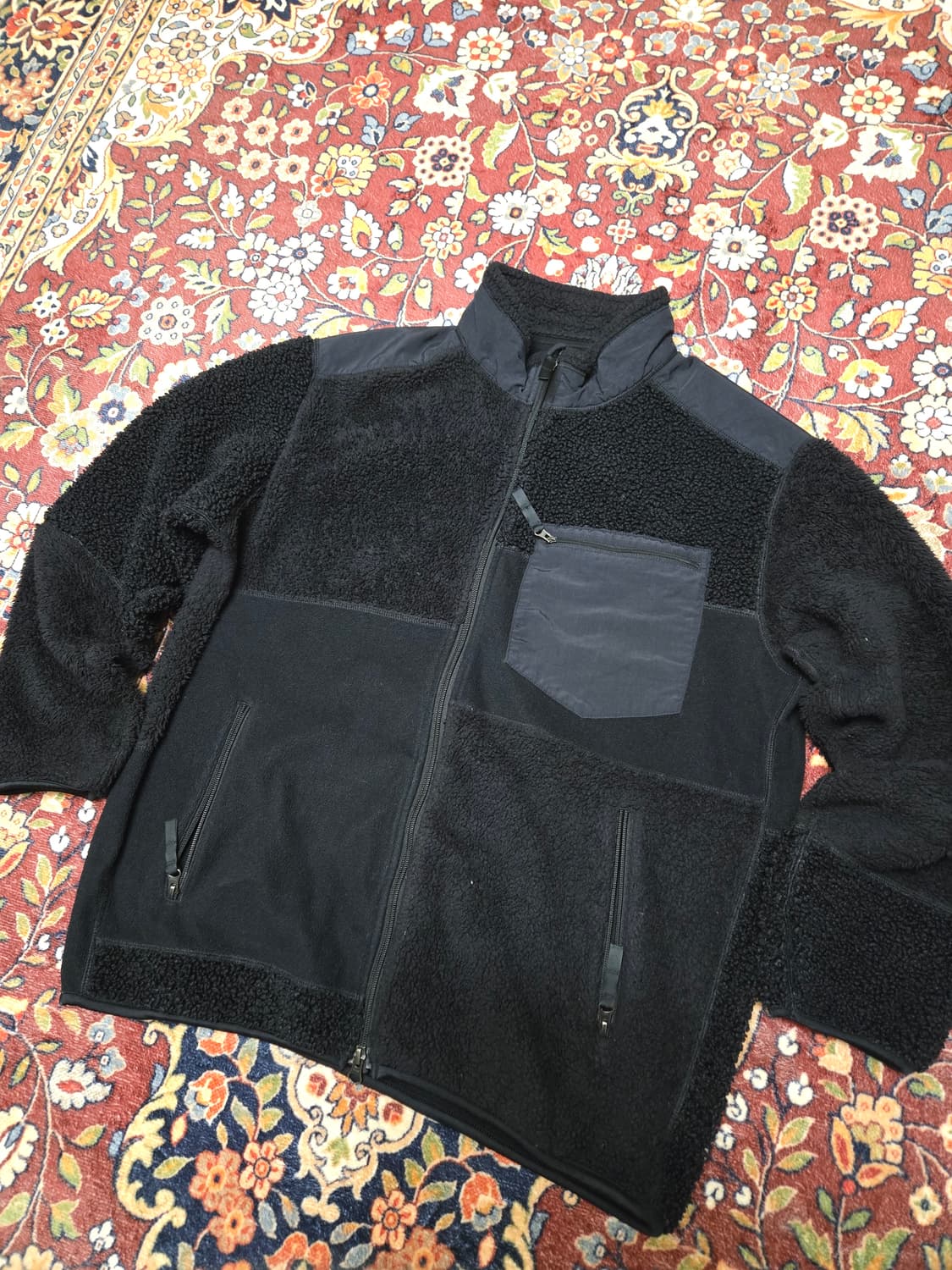 [XL] 유니클로 x 엔지니어드 가먼츠 플리스 콤비 자켓 (블랙) 상품이미지2