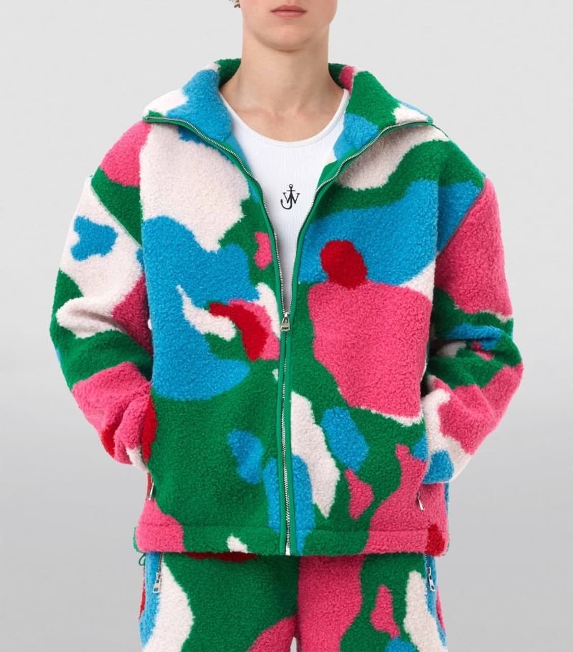 @새상품@ JW앤더슨 오버사이즈 플리스 자켓 멀티컬러 상품이미지2