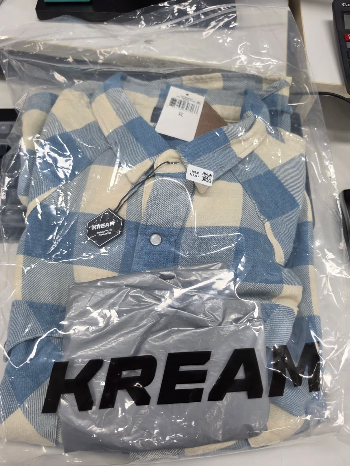 더블알엘 슬림핏 플래드 트윌 웨스턴 셔츠 XL 새상품 상품이미지2