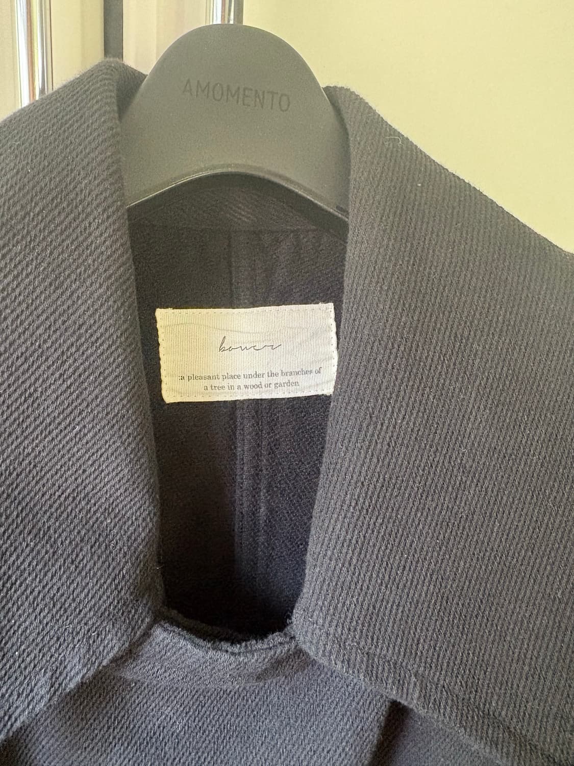 Bower 빈티지 코튼 피 코트 블랙 OS 상품이미지5