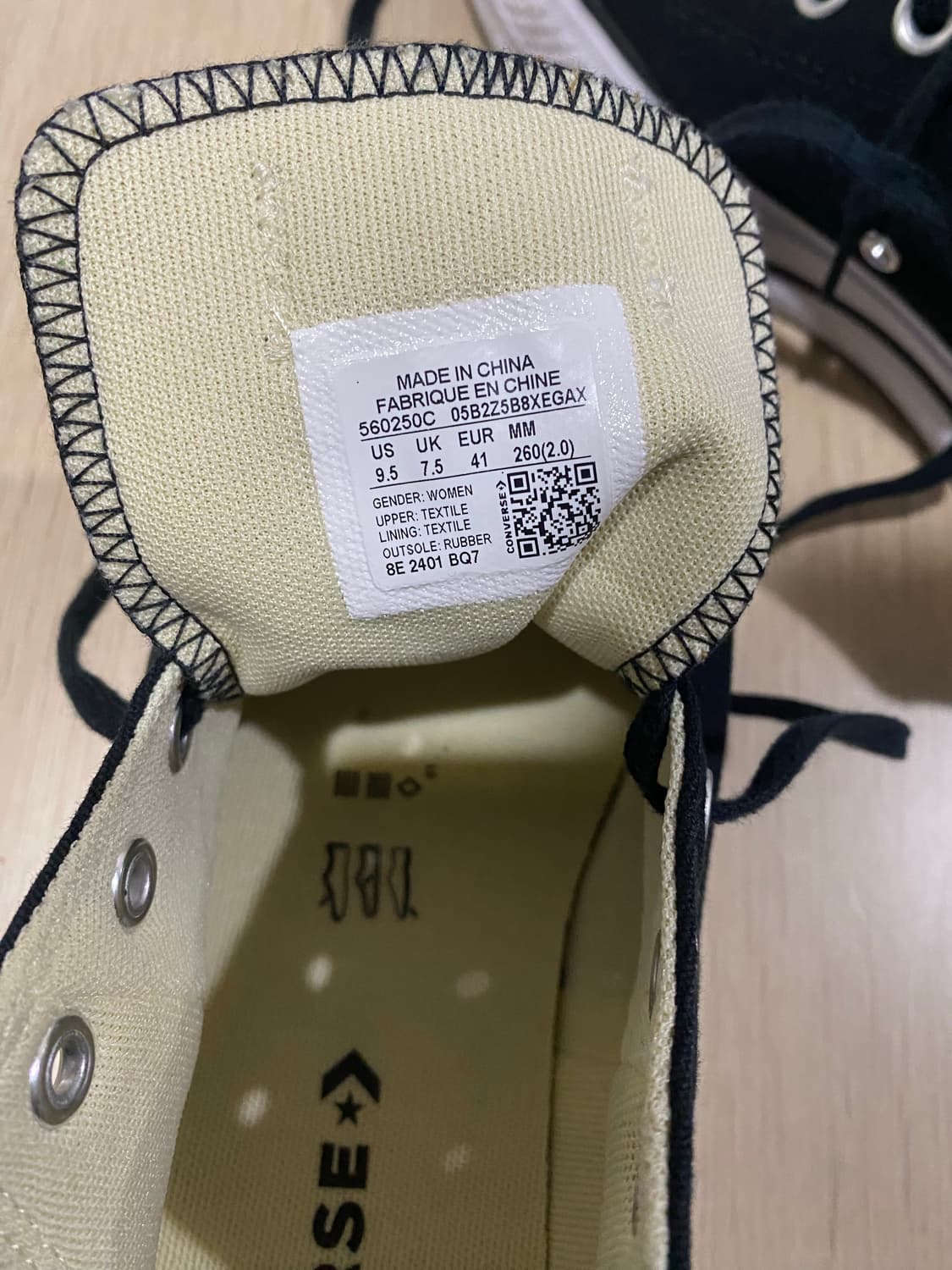 컨버스 척테일러 리프트 블랙 (260) 상품이미지10