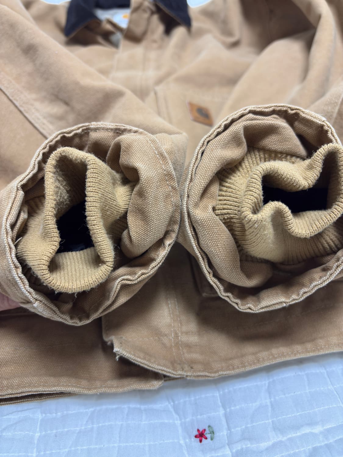 칼하트 디트로이트 빈티지자켓 후리스 안감 J164 CML 2XL(110) 상품이미지5