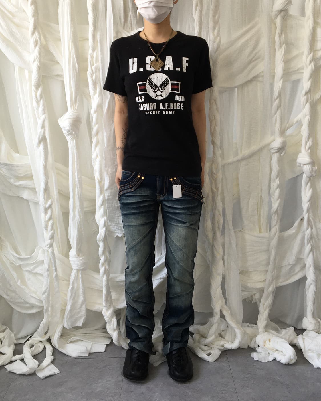 Printing ribbed t shirt 상품이미지6