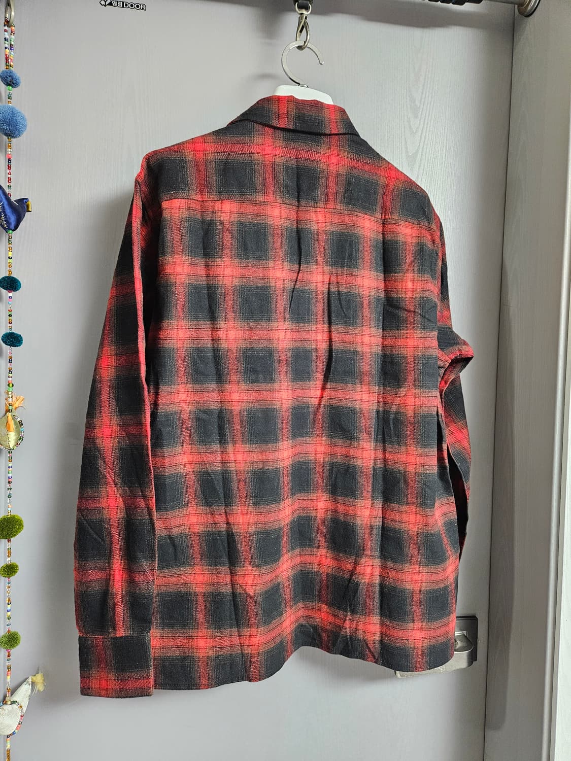 8DIVISION 오픈 카라 체크 셔츠 M 상품이미지5