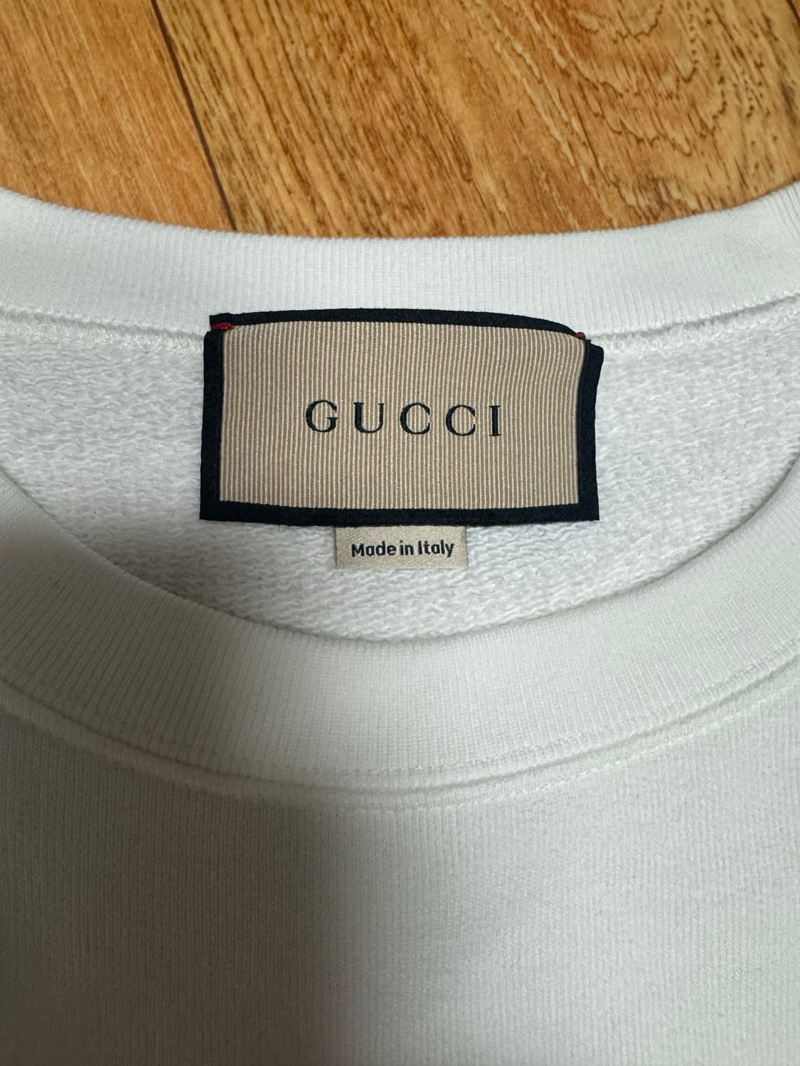 구찌 맨투맨 흰색 XL 상품이미지3