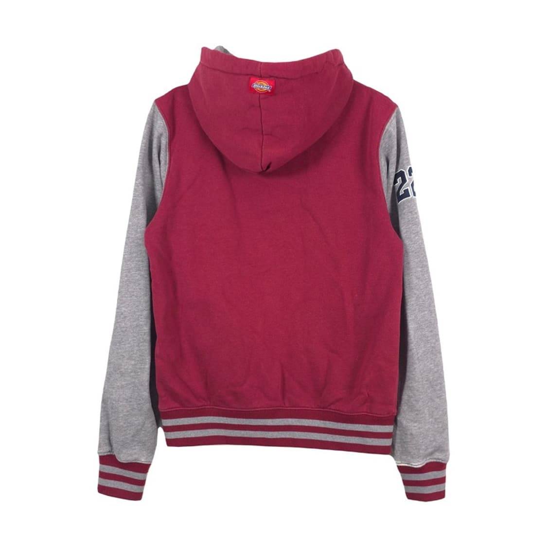 디키즈 배색 후드집업 와인그레이 S 상품이미지2