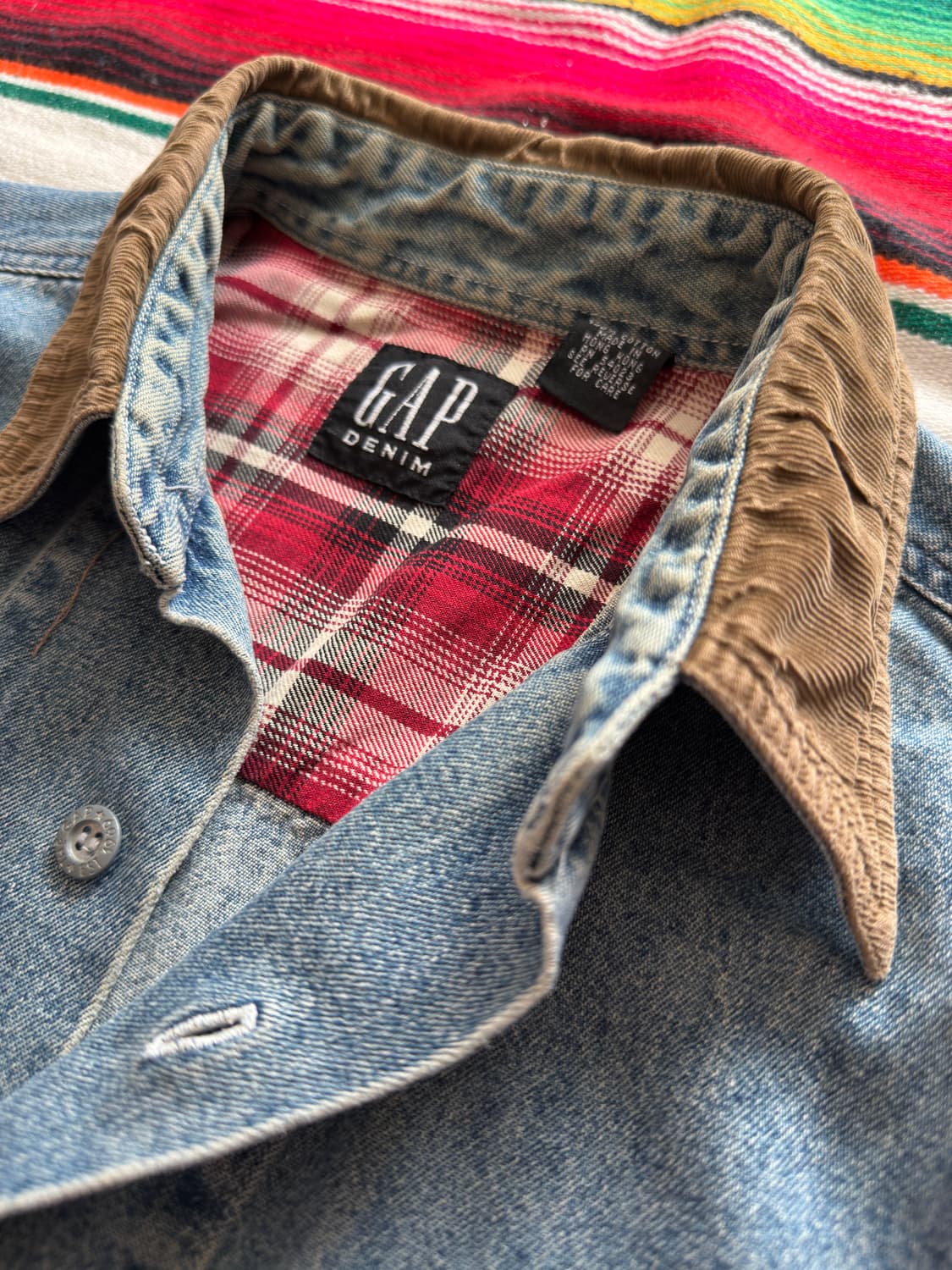 90s Old Gap denim shirt 상품이미지5