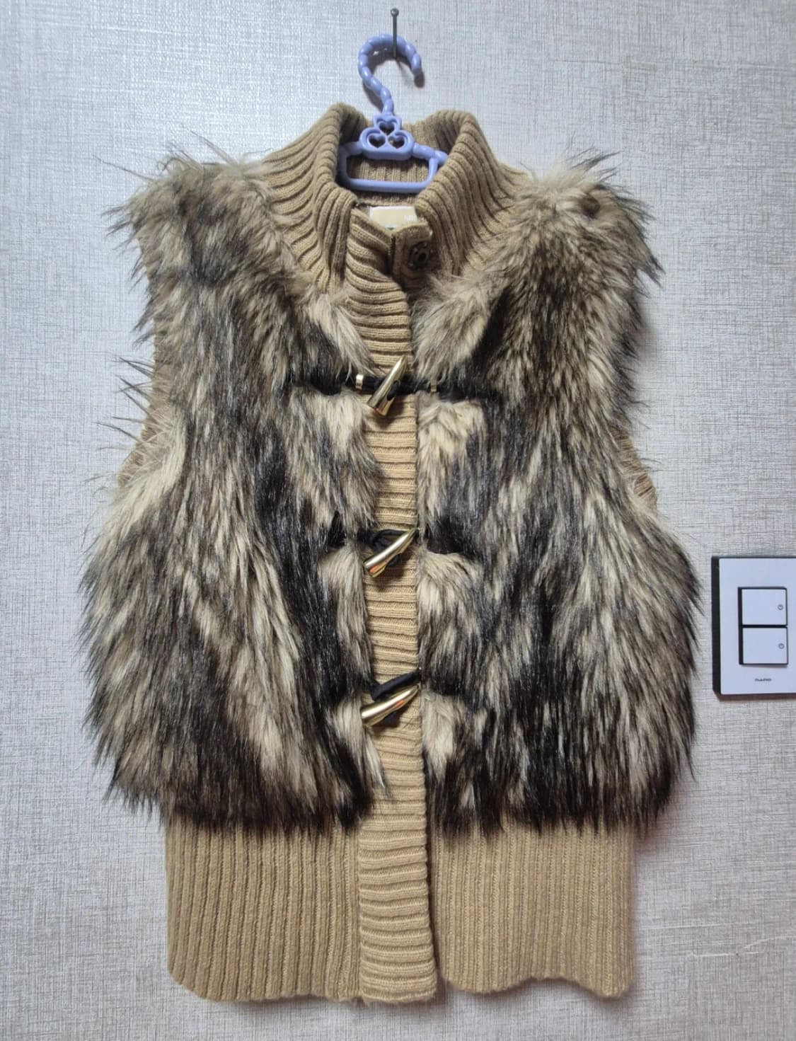 Michael kors 마이클 코어스 니트 퍼 베스트 L 상품이미지2