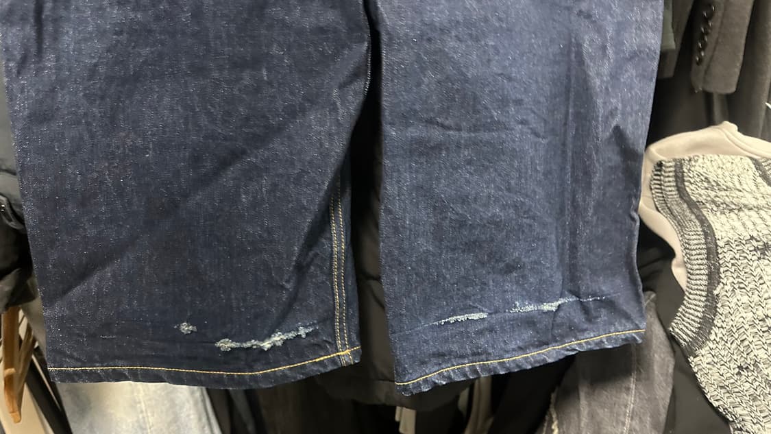 토니웩 와이드 레그 셀비지 데님 진 30 m 상품이미지7