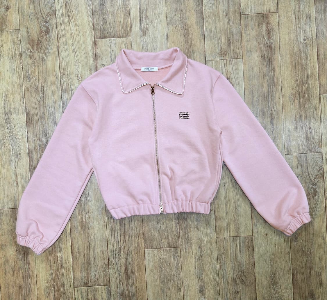 무아무아(muah muah) 투웨이 레이스 카라 집업자켓 새상품  상품이미지5