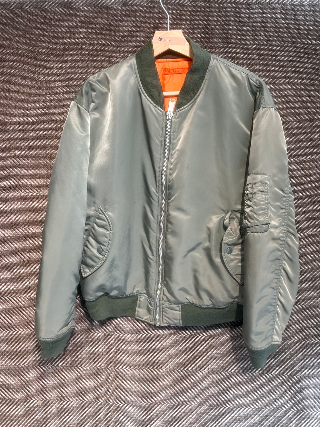 빈티지워싱 밀리터리 항공점퍼 상품이미지3