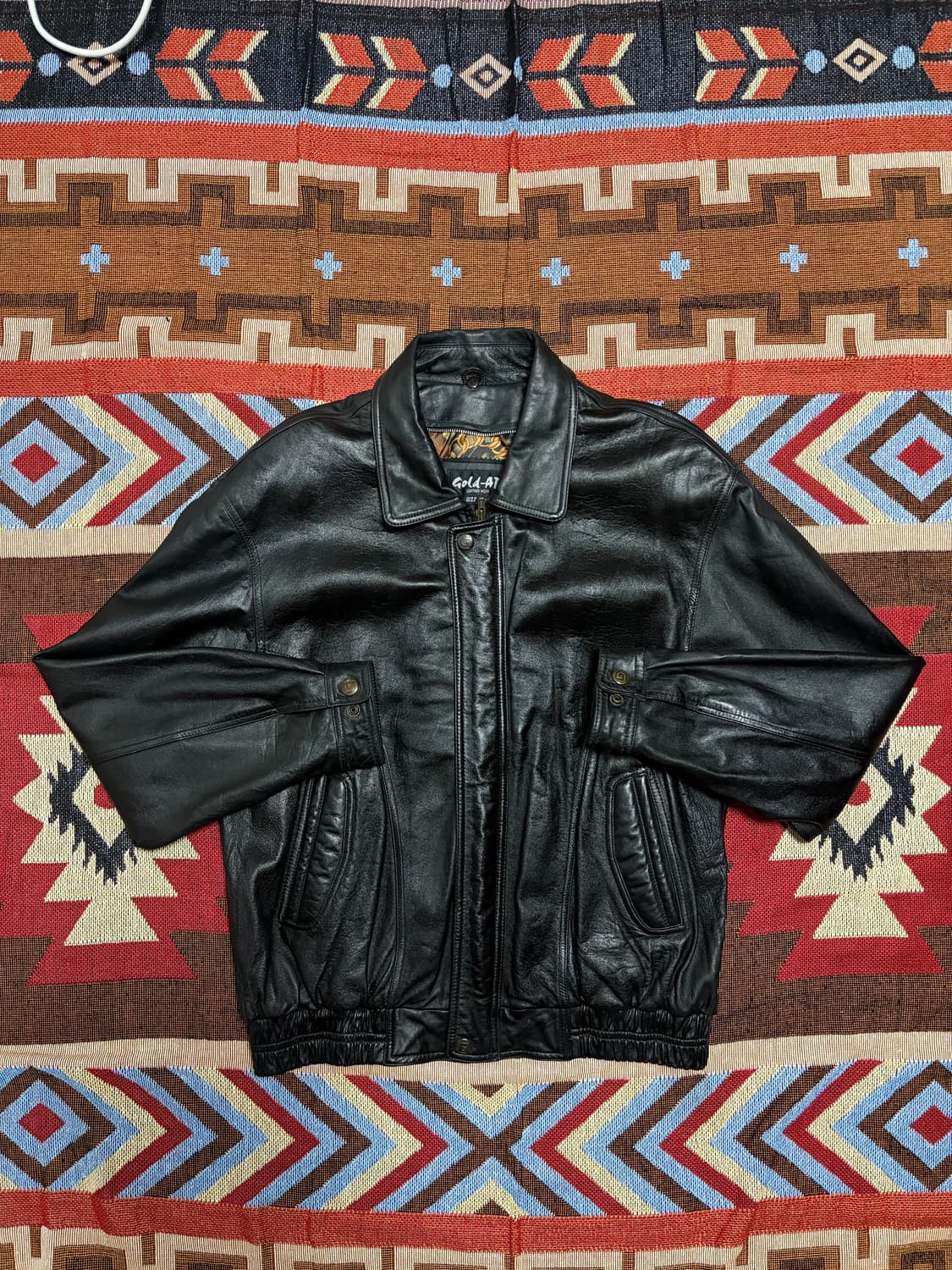 110) 00s 빈티지 램스킨 양가죽 봄버 자켓 상품이미지1