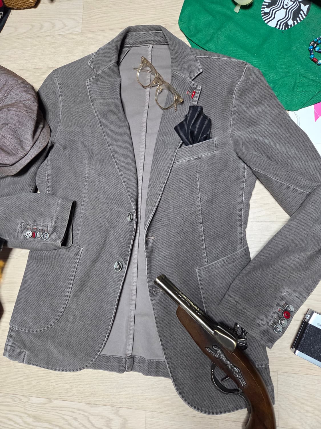 (ITALY)MULISH PREMIUM 블레이저 자켓 빈티지워싱 상품이미지2