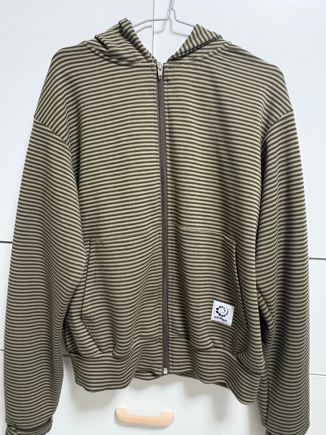 패러킷 드리프트 집업 후디 올리브 S 상품이미지2