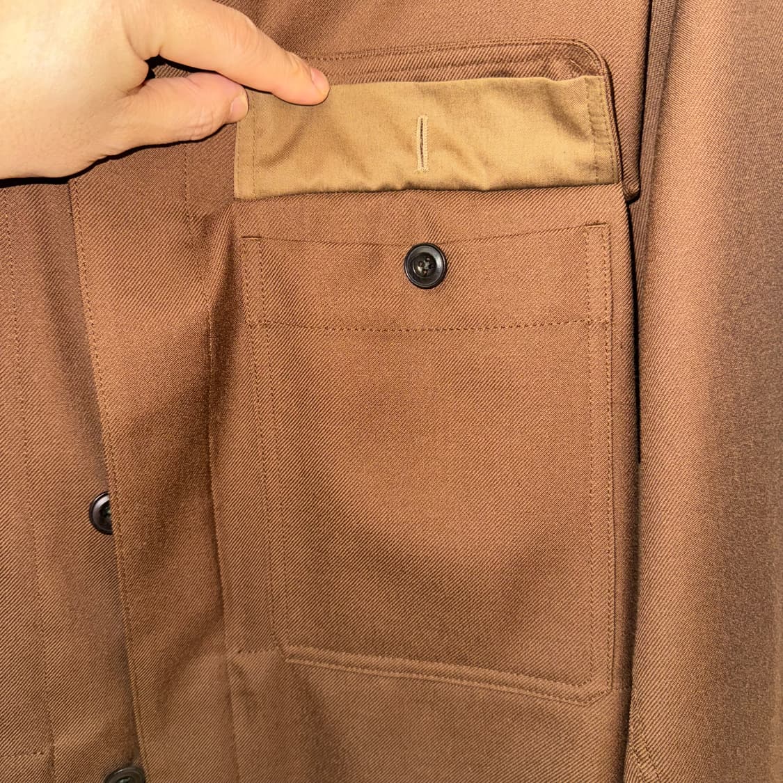 르메르 울 히드포켓 브라운 자켓 상품이미지6