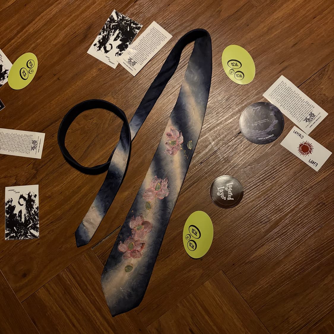 박윤정 hand painted silk tie 상품이미지2