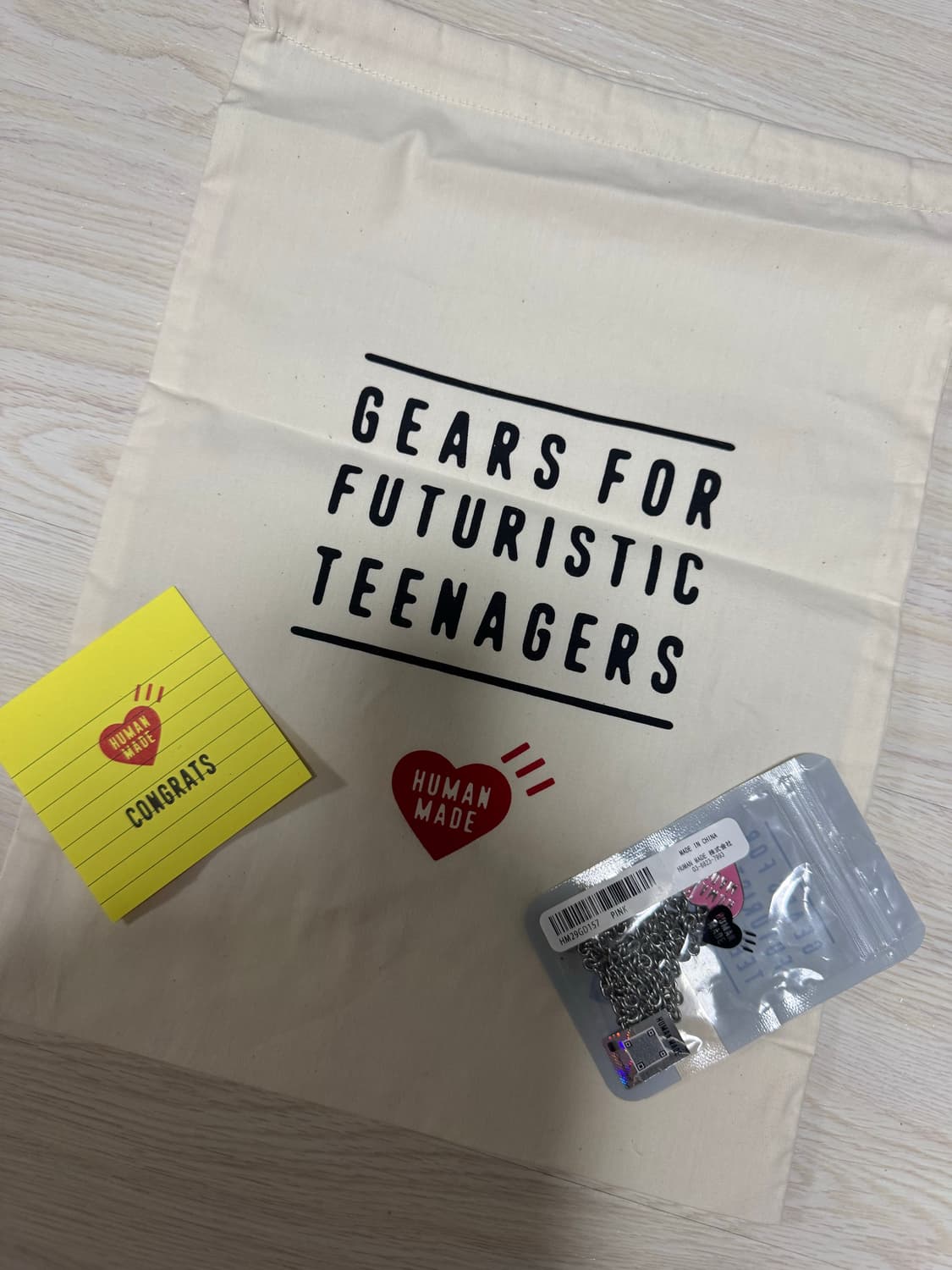 파우치증정+휴먼 메이드 하트 네클리스 핑크 하트 목걸이 핑크  상품이미지2