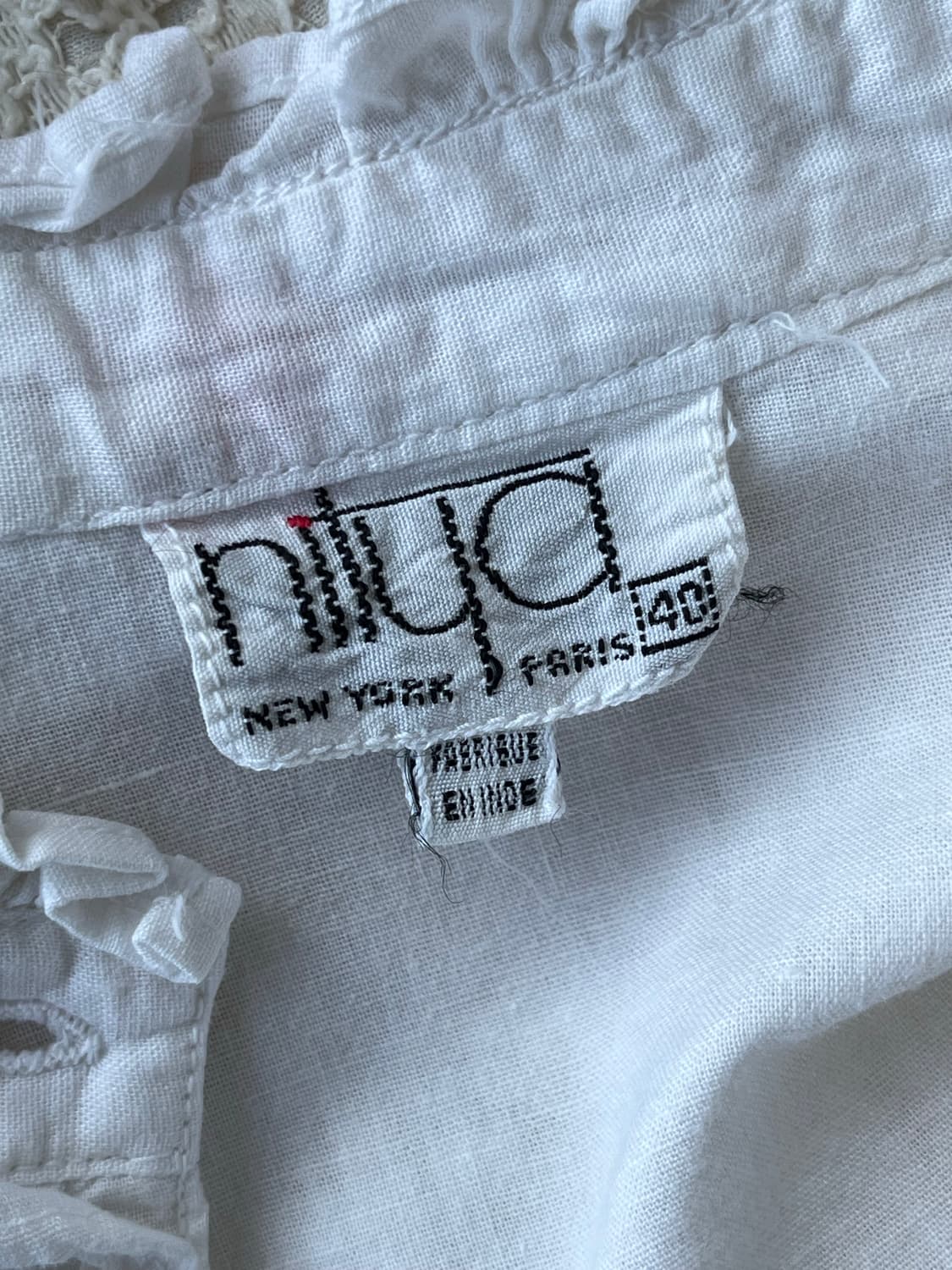 퍼프 레이스 프릴 반팔 블라우스 상품이미지6