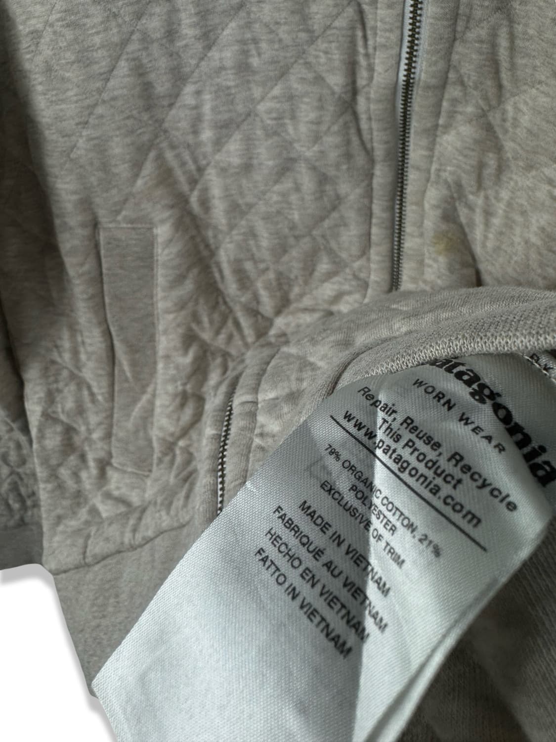 파타고니아 오가닉 코튼 퀄팅 후드집업2338 상품이미지5