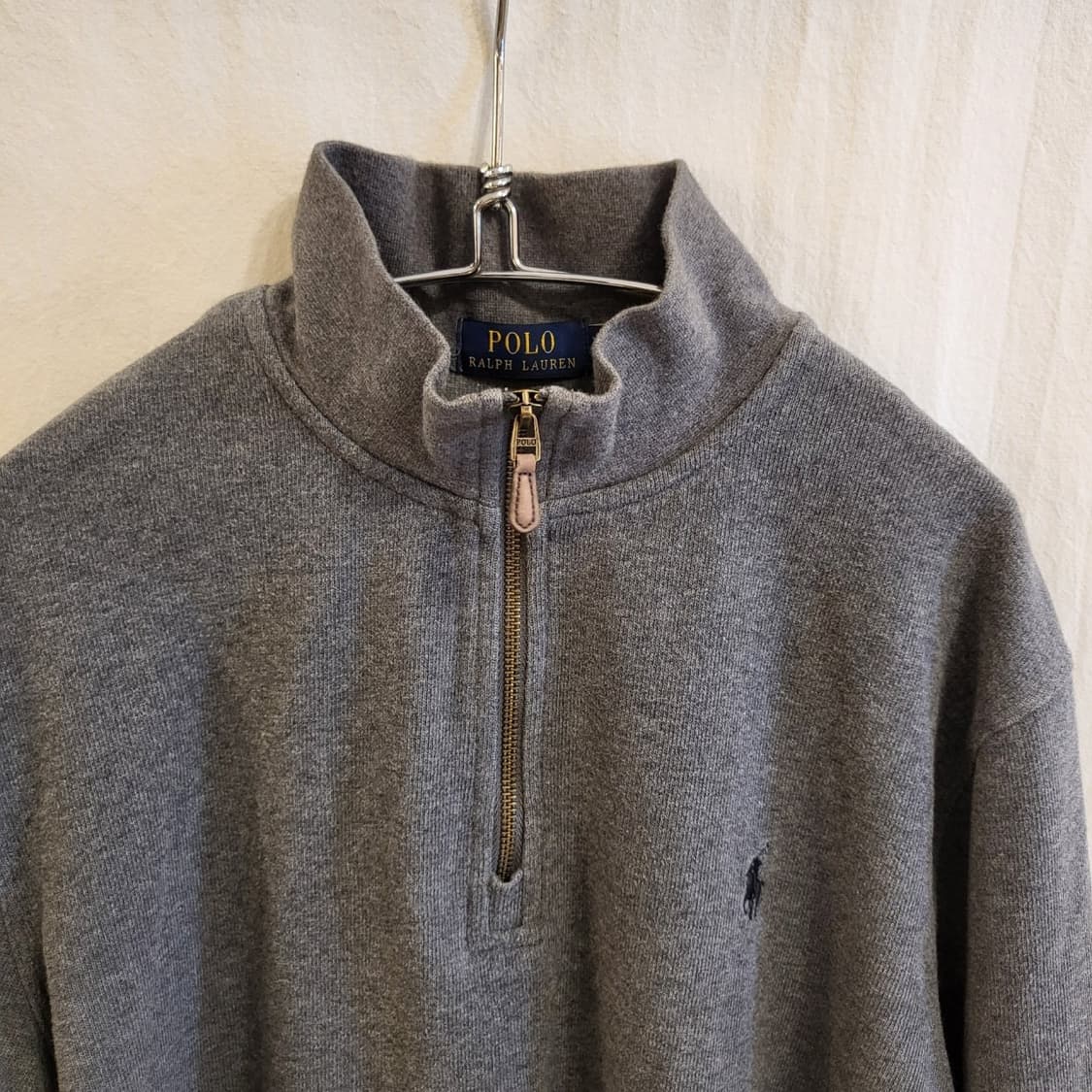 폴로 랄프로렌 하프집업 맨투맨 티셔츠 큐알인증 상품이미지2