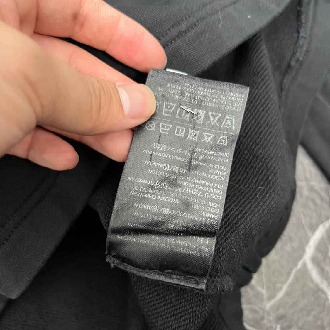 Y-3 와이쓰리 하프로고 블랙 스웻 맨투맨 상품이미지5
